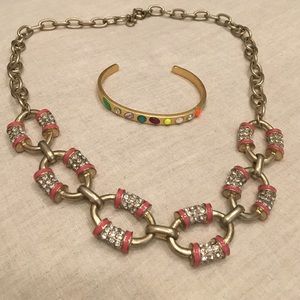 Jcrew Statement Necklace and bracelet bundle